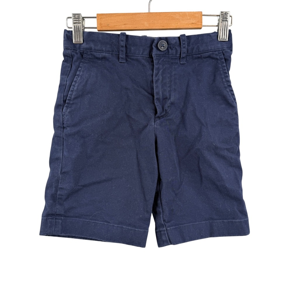 Crewcuts Shorts Navy Blue Chino Flat Front Uniform Preppy Size 7